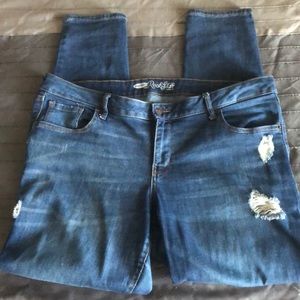 Old Navy Distressed Skinny Jeans